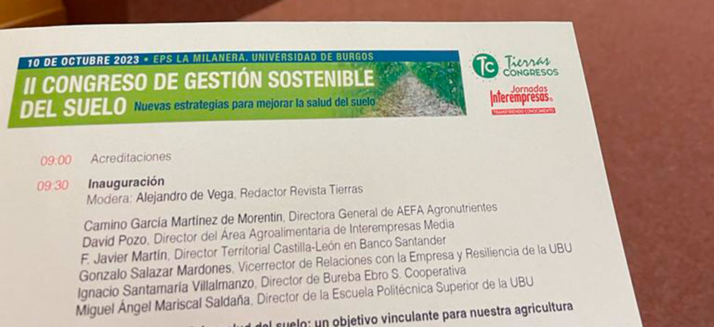 Congreso sobre gestión sostenible del suelo