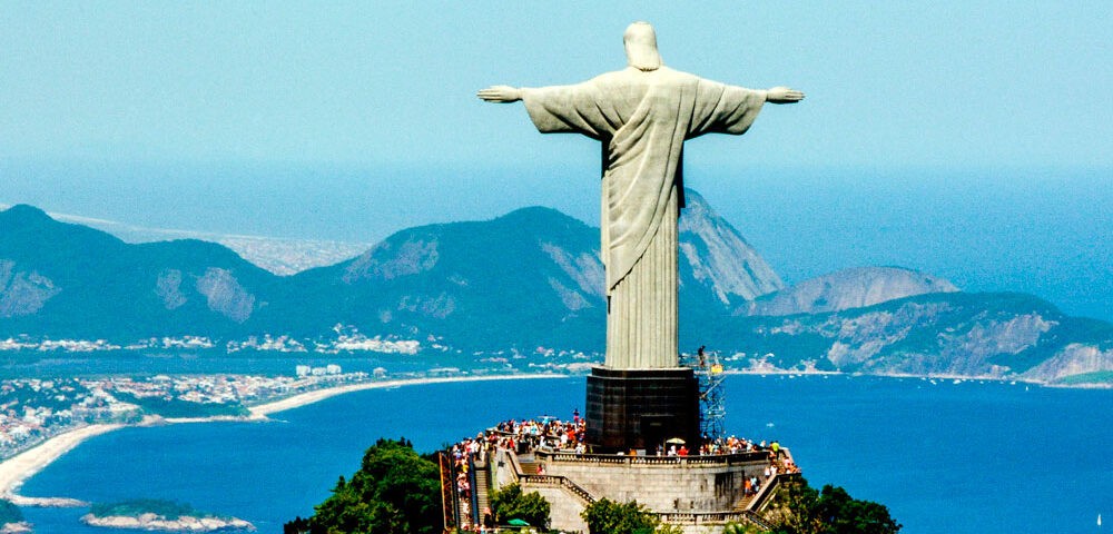 Forografía del Cristo redentor de Rio en Brasil