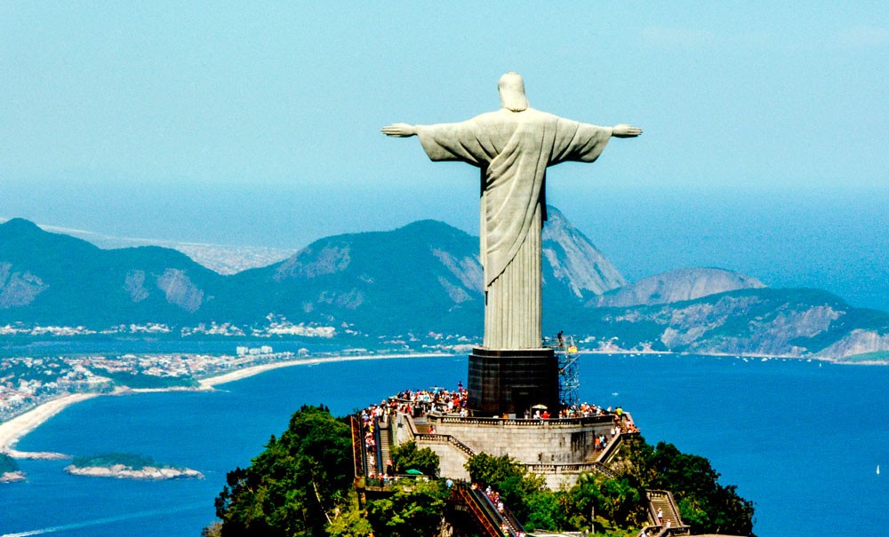 Forografía del Cristo redentor de Rio en Brasil
