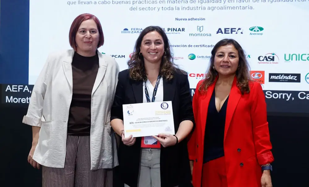 Entrega del Certificado Empresa por la Igualdad a AEFA