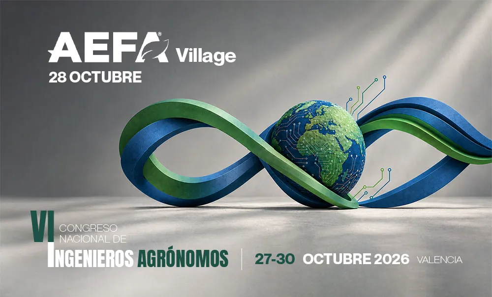 Logotipo AEFA Village en el VI Congreso de Agrónomos