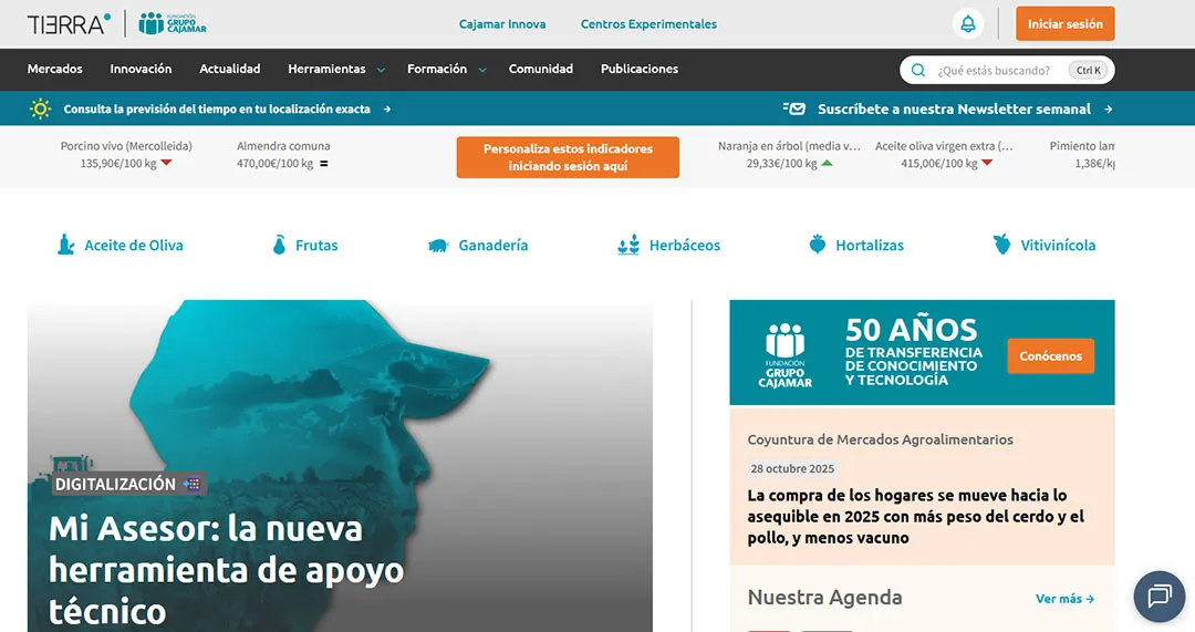 Plataforma tecnológica Tierra